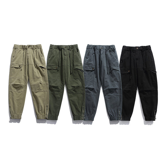 Herren Cargo-Joggerhose im Utility‑Stil mit ergonomischen Kniepaneelen und Reißverschluss‑Knöchel Nord Taschen