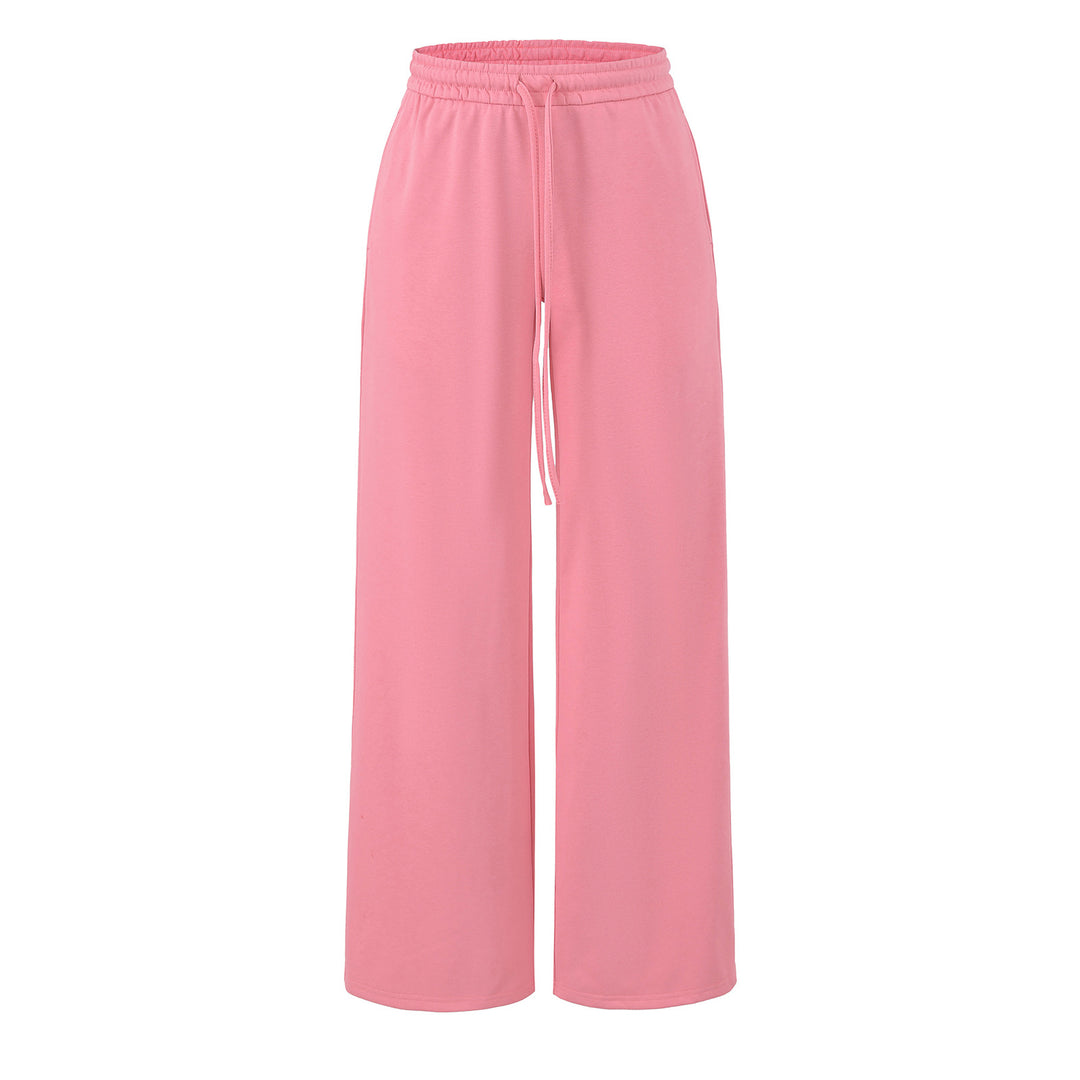 Damen Weite Lounge-Hose mit hohem elastischen Bund und Kordelzug Nord Taschen