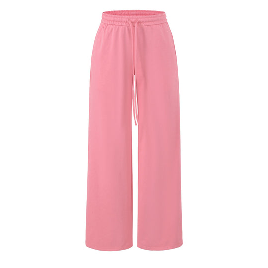 Damen Weite Lounge-Hose mit hohem elastischen Bund und Kordelzug Nord Taschen
