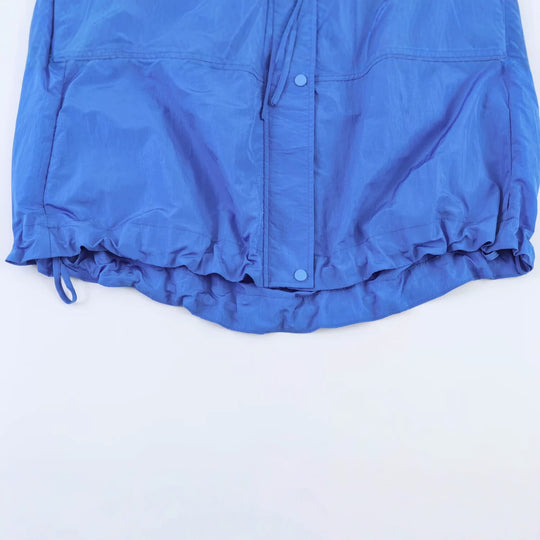 Damen Leichte Windbreakerjacke mit hohem Stehkragen, Tunnelzugsaum und Raglanärmeln Nord Taschen