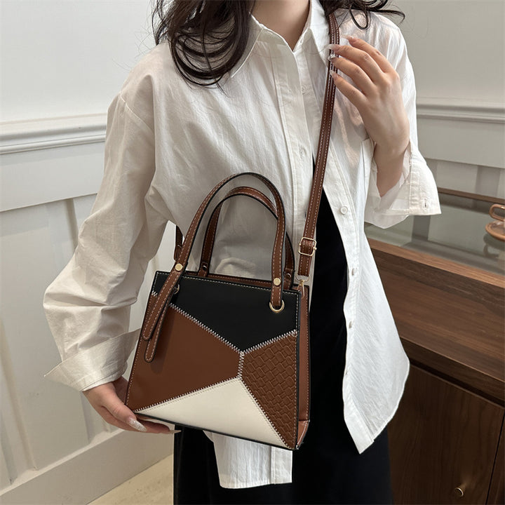 Damen modische Handtasche mit geometrischem Design und strukturierten Akzenten Nord Taschen