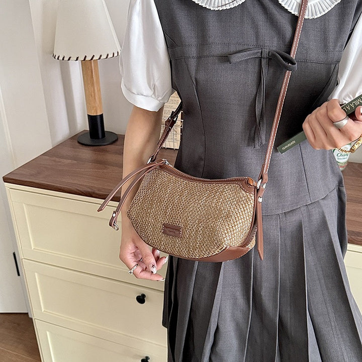 Damen Umhängetasche mit elegantem gewebtem Design und abnehmbarem Schulterriemen Nord Taschen