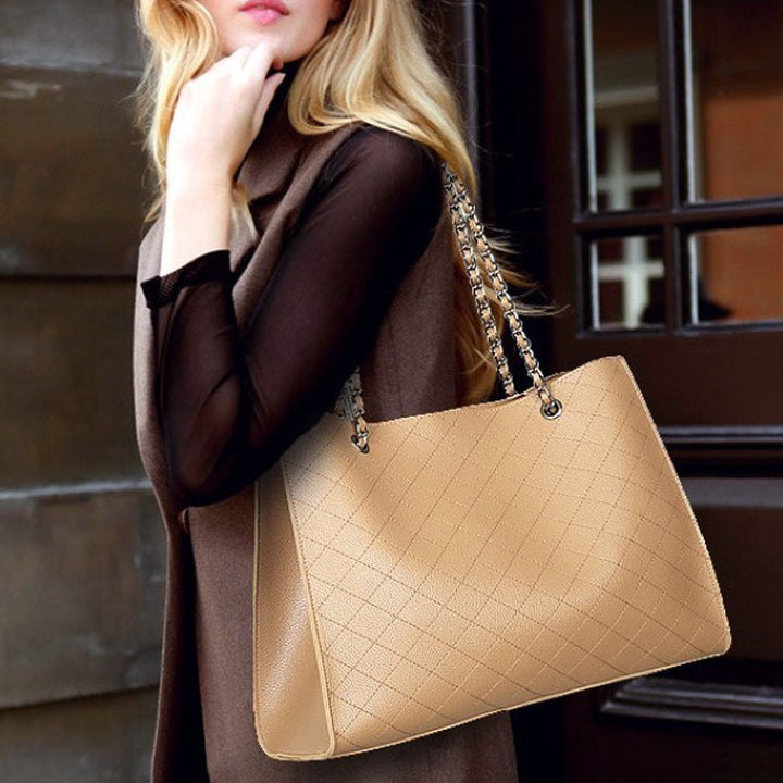 Damen Tote-Bag mit luxuriösem, strukturiertem Design und abnehmbarem Kosmetiktäschchen Nord Taschen