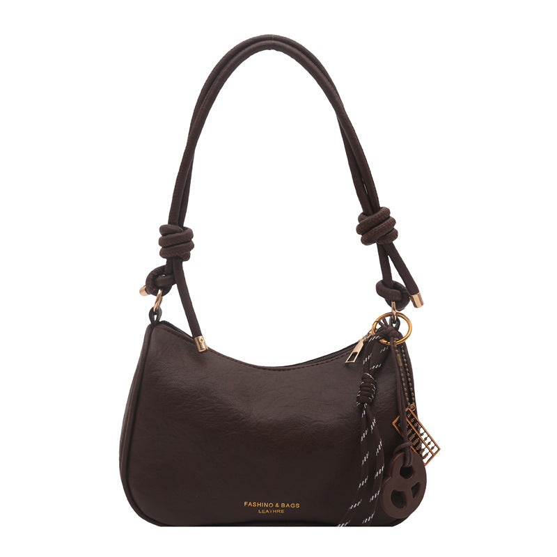 Damen Umhängetasche aus hochwertigem Kunstleder mit elegantem Knotenverschluss Nord Taschen