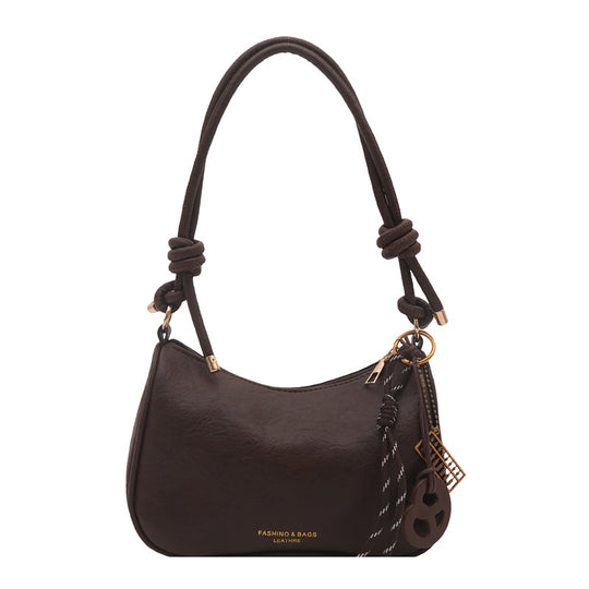 Damen Umhängetasche aus hochwertigem Kunstleder mit elegantem Knotenverschluss Nord Taschen