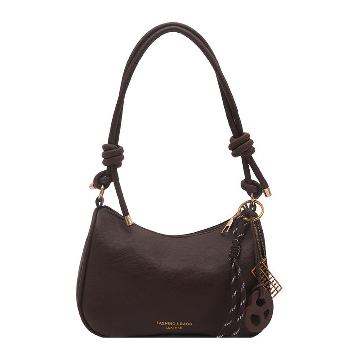 Damen Umhängetasche aus hochwertigem Kunstleder mit elegantem Knotenverschluss Nord Taschen
