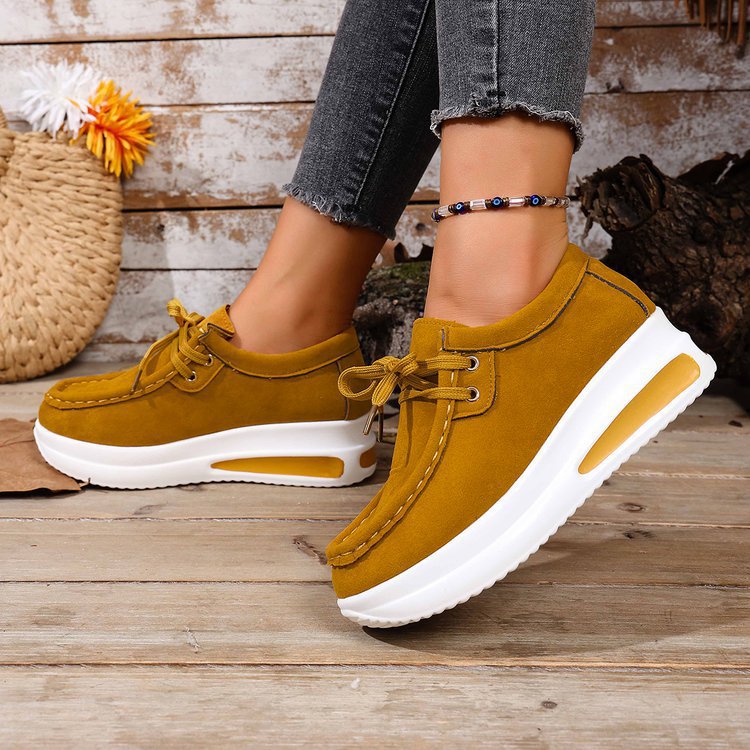 Damen nan Keil-Sneaker im Mokassin-Stil mit dämpfender Luftkissen-Plateausohle Nord Taschen