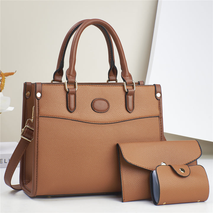 Damen Handtasche im strukturierten Design mit abnehmbarer Mini-Clutch Nord Taschen