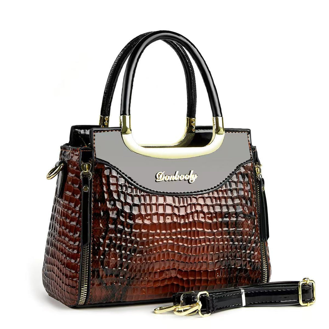 Damen Kreative Handtasche mit Schlangenlederoptik Nord Taschen