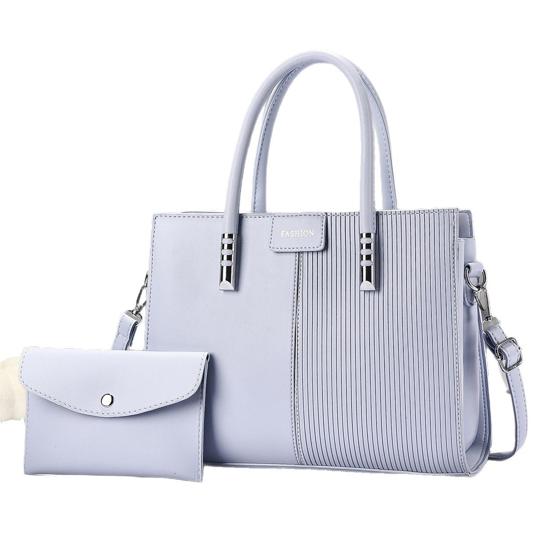 Damen elegante Tragetasche mit strukturierter Oberfläche und abnehmbarer Mini-Clutch Nord Taschen