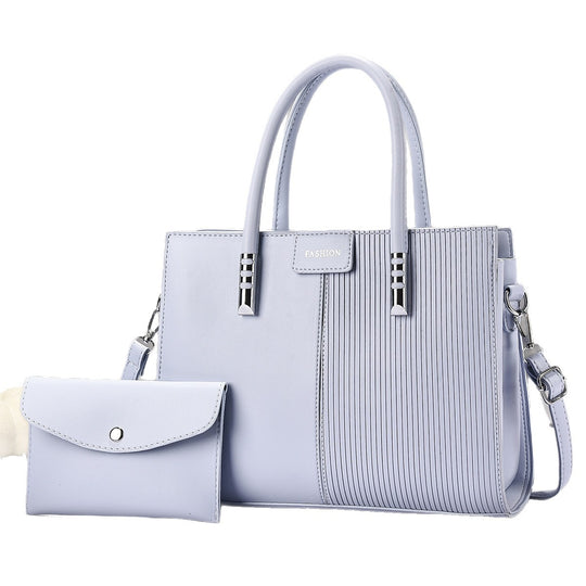 Damen elegante Tragetasche mit strukturierter Oberfläche und abnehmbarer Mini-Clutch Nord Taschen