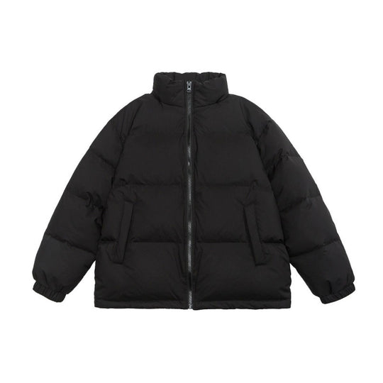 Unisex Oversize Stepp-Winterjacke mit Stehkragen, durchgehendem Reißverschluss und elastischen Bündchen Nord Taschen