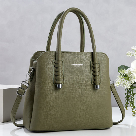 Damen Handtasche mit strukturiertem Kunstleder und abnehmbarem Schulterriemen Nord Taschen