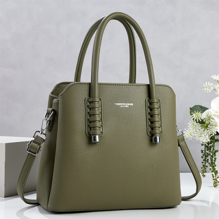 Damen Handtasche mit strukturiertem Kunstleder und abnehmbarem Schulterriemen Nord Taschen