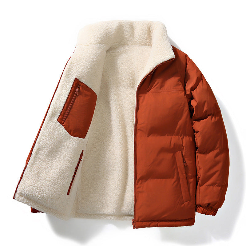 Unisex Wattierte Bomberjacke mit Teddyfutter und verdeckten Innentaschen Nord Taschen