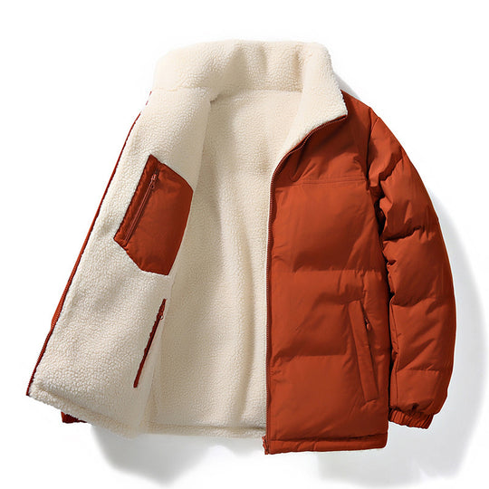 Unisex Wattierte Bomberjacke mit Teddyfutter und verdeckten Innentaschen Nord Taschen