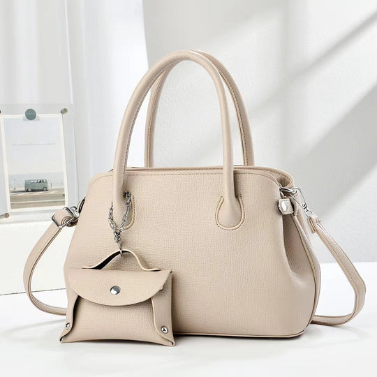 Damen elegante Handtasche mit abnehmbarem Mini-Portemonnaie Nord Taschen