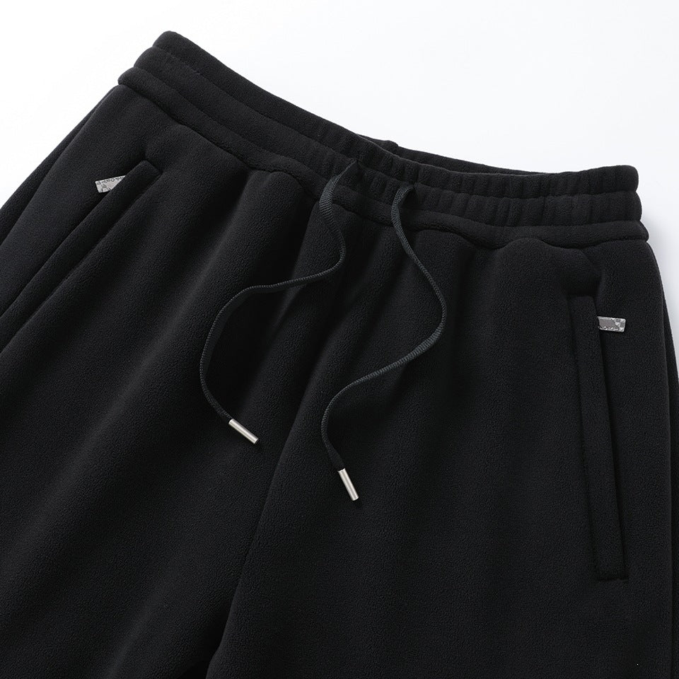 Herren Thermo-Fleece-Jogginghose mit angerauter Innenseite und Kordelbund Nord Taschen