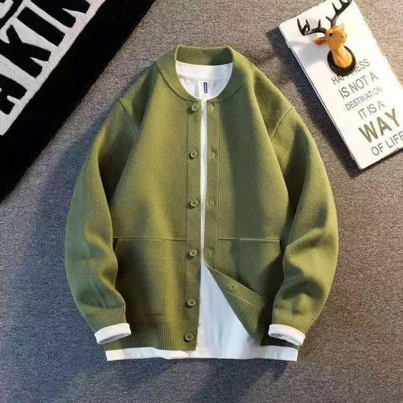 Unisex Feinstrick-Cardigan mit Rundhals, aufgesetzten Taschen und Rippbündchen Nord Taschen