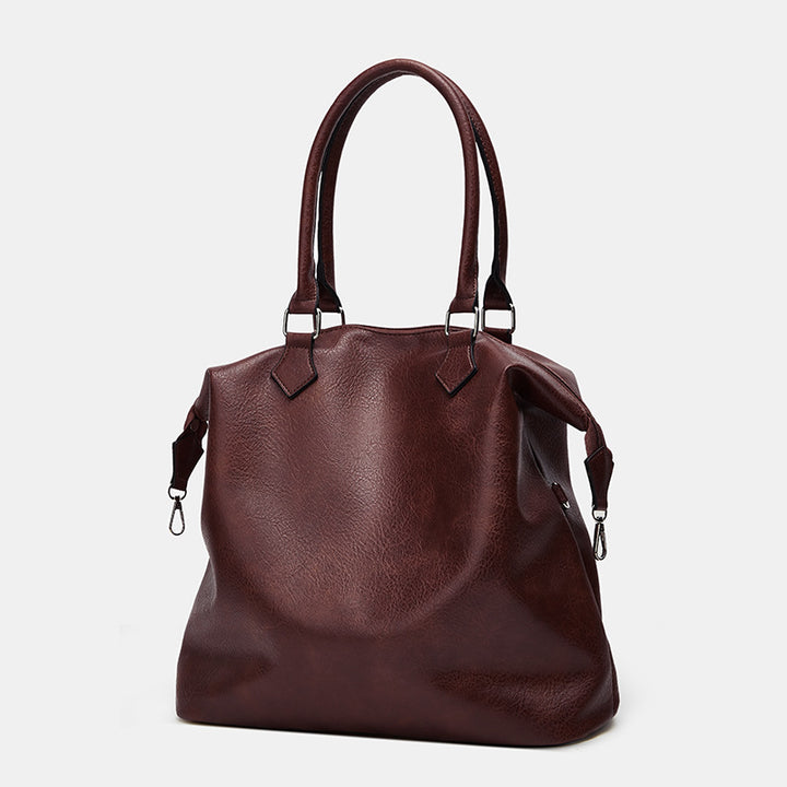 Damen Handtasche mit verstellbarem Schulterriemen und eleganter Lederstruktur Nord Taschen