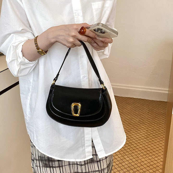 Damen Schultertasche mit elegantem Kettenverschluss und modischer Form Nord Taschen