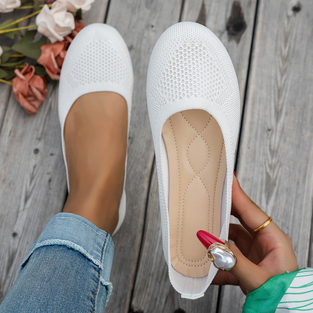 Damen atmungsaktive Ballerinas mit flexiblem Fußbett Nord Taschen