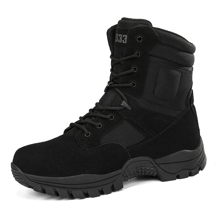 Herren taktische Stiefel mit hohem Knöchelschutz und rutschfester Sohle