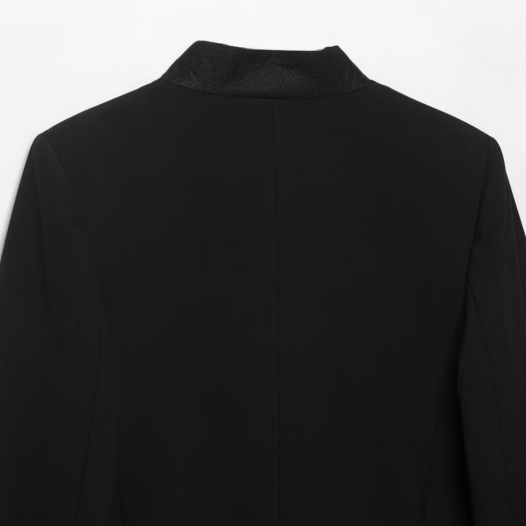 Damen Kurzblazer im Cropped‑Schnitt mit Stehkragen Nord Taschen
