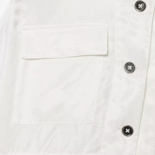 Damen Utility‑Weste mit Tunnelzug, Pattentaschen und Stehkragen Nord Taschen