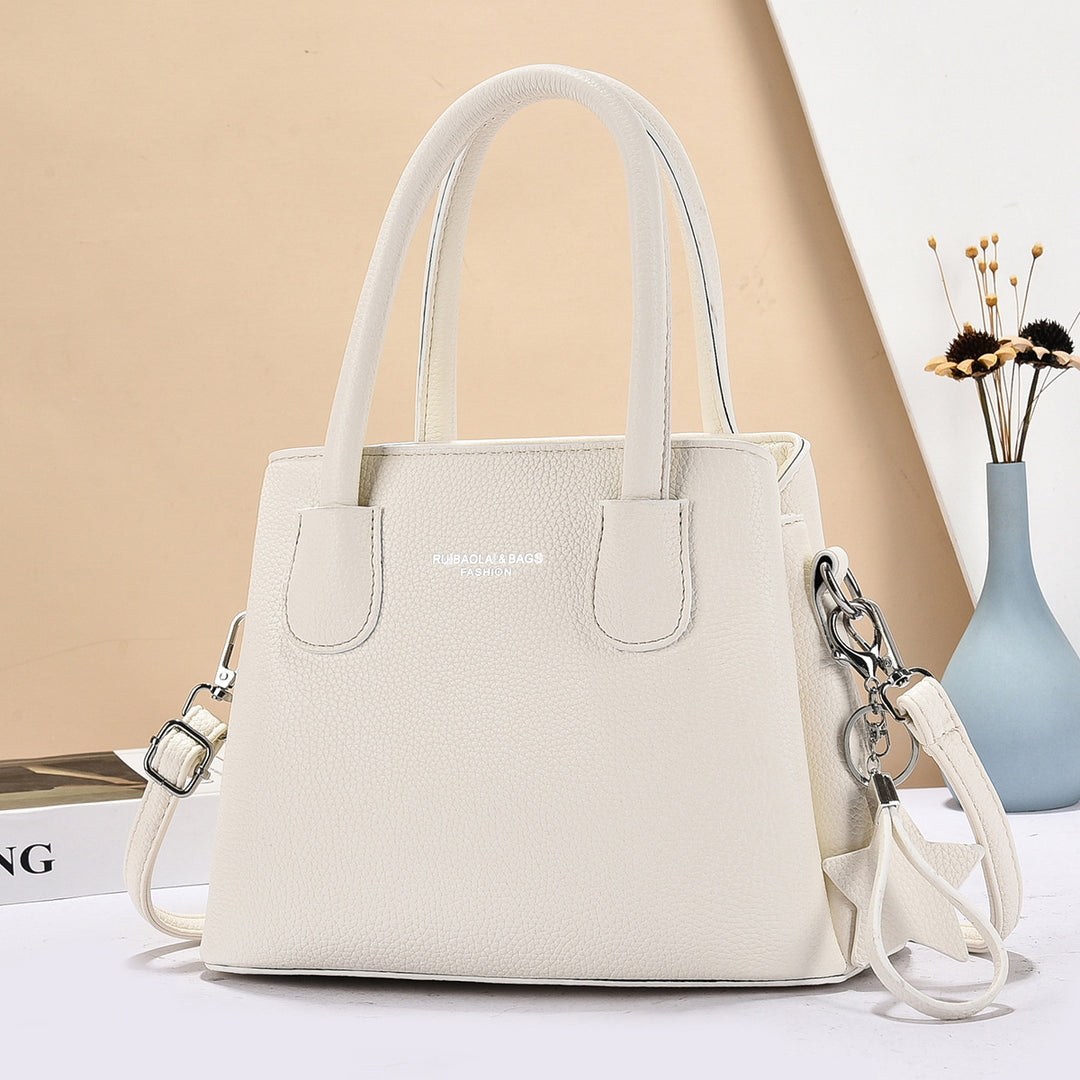 Damen modische Handtasche mit strukturiertem Obermaterial und abnehmbarem Schultergurt Nord Taschen