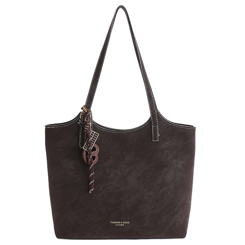 Damen minimalistischer Schultertasche mit hochwertiger Oberflächenstruktur Nord Taschen