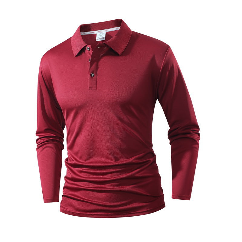 Herren Langarm Poloshirt Nord Taschen