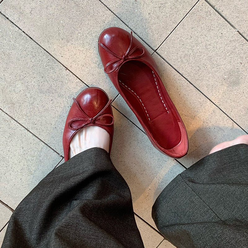 Damen Ballerinas mit zartem Schleifen-Detail und komfortablem Fußbett - Arvani