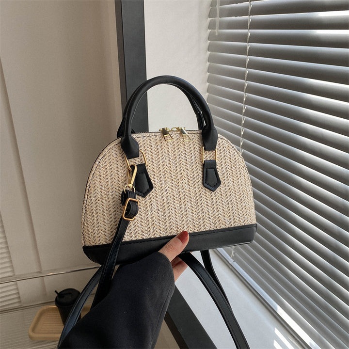 Damen elegante Handtasche im verspielten Flecht-Design Nord Taschen