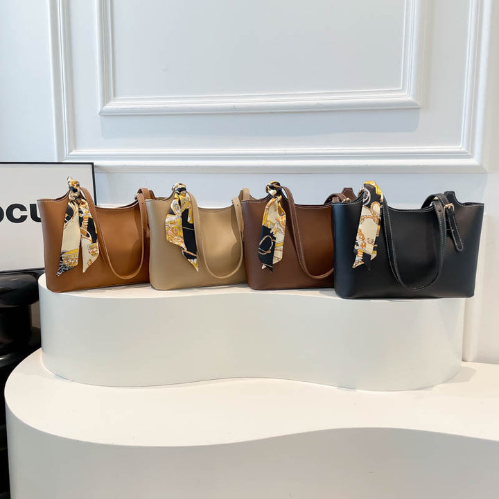 Damen elegante Shopper-Tasche mit abnehmbarem Schalsdetail Nord Taschen