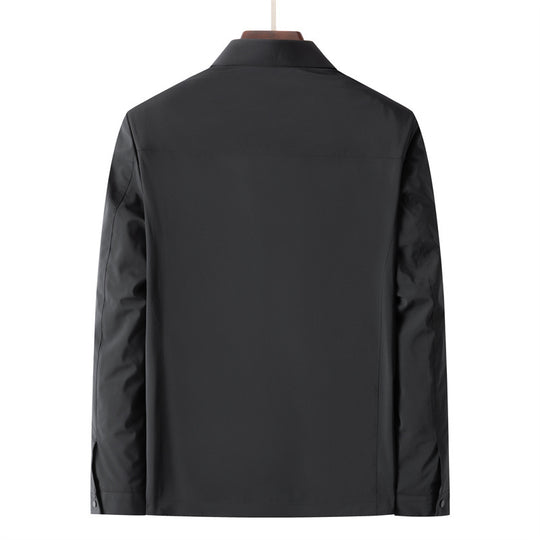 Herren Leichte Wind- und Wasserabweisende Freizeit-Zipjacke mit Hemdkragen, Brust- und Eingrifftaschen Nord Taschen