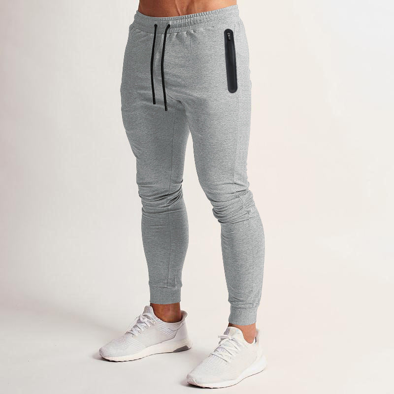 Herren schmal geschnittene Jogginghose mit Reißverschlusstaschen und Kordelzug Nord Taschen