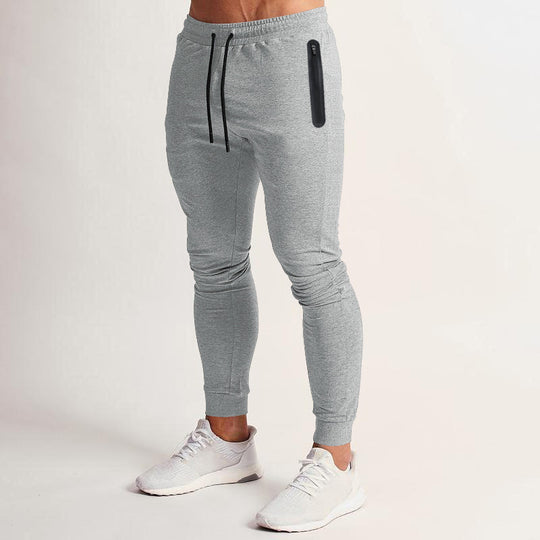 Herren schmal geschnittene Jogginghose mit Reißverschlusstaschen und Kordelzug Nord Taschen