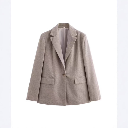 Damen Klassischer Blazer mit strukturiertem Stoff Nord Taschen