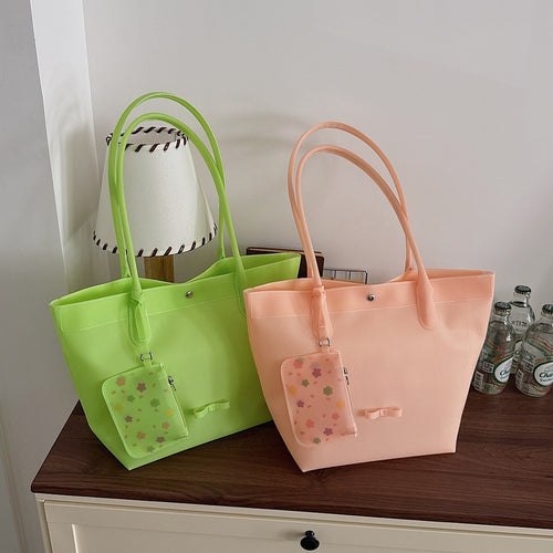 Damen elegante Tragetasche mit praktischem Mini-Portemonnaie Nord Taschen