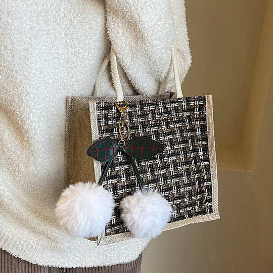 Damen Tragetasche mit elegantem gewebtem Design Nord Taschen
