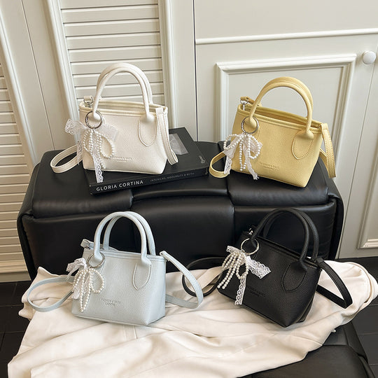Damen hochwertige Handtasche im eleganten knautschbaren Design Nord Taschen