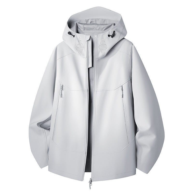 Damen Wasserdichte Softshell-Outdoorjacke mit minimalistischer Silhouette und Belüftungsperforation am Kragen Nord Taschen