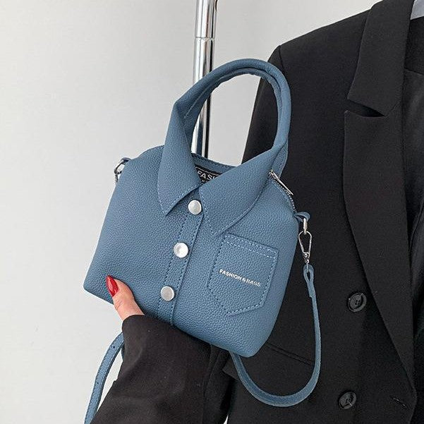 Damen Mini-Handtasche im Shirt-Design mit verstellbarem Schulterriemen Nord Taschen