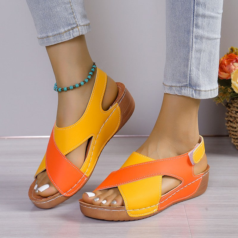 Damen Komfort-Sandalen mit anatomisch geformtem Fußbett und rutschfester Sohle