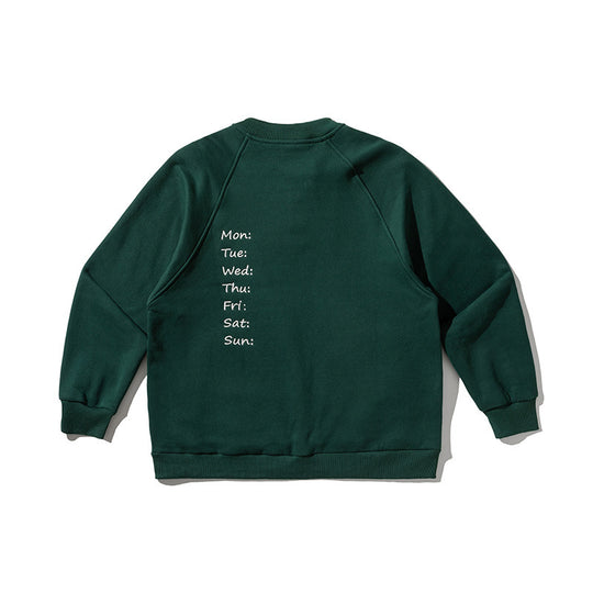 Herren Oversize-Sweatshirt mit Henley-Knopfleiste, Raglanärmeln und runden Fronttaschen Nord Taschen
