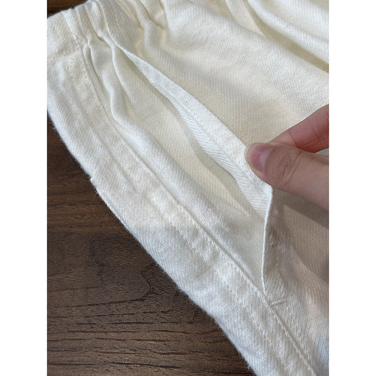 Damen Weite Leinen-Hose Nord Taschen