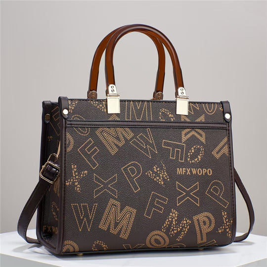 Damen Umhängetasche mit elegantem Muster und praktischen Fächern Nord Taschen