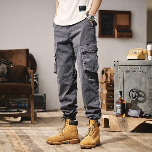Herren Robuste Utility-Cargo-Hose mit Mehrfachtaschen, verstärkten Kniepaneelen und geradem Bein Nord Taschen