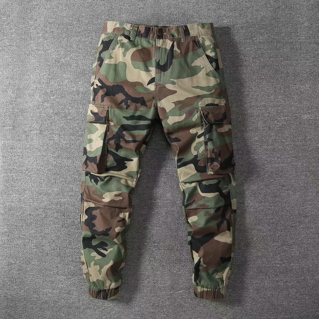 Herren Cargohose im Military-Stil mit elastischen Bündchen und Mehrfachtaschen Nord Taschen
